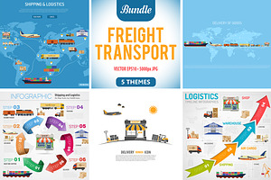 Freight Transport Infographics, a Technology Illustration by TAlex