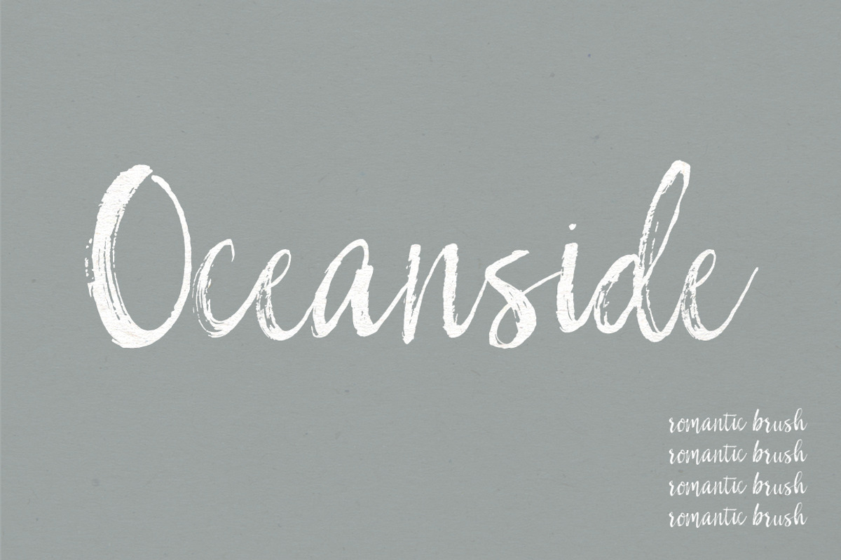 Oceanside | A Romantic Font
