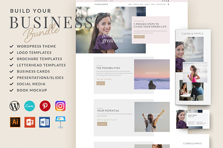 WordPress Theme & Marketing Bundle, a WordPress Template by Health Coach Engine