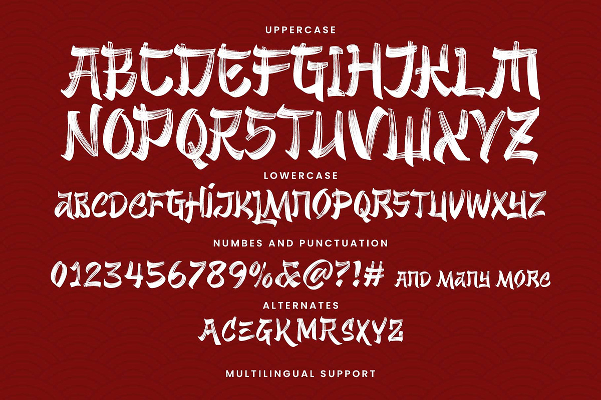 Zenjirou - Japanese Style, a Font by Arterfak Project (Photo 12 of 12)