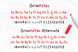 Grimnotes Font