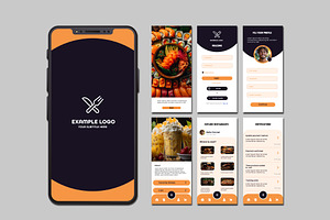 Food Delivery Mobile App UI, a Templates & Theme by studiogstock