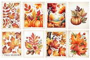 Fall Season Stamps PNG, an Illustration by SinaCreation (Thumbnail 2 of 5)
