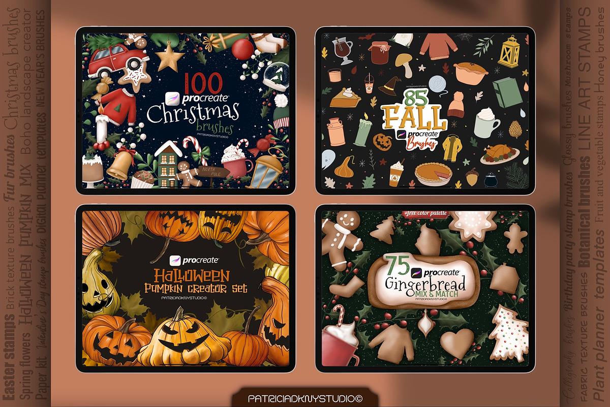 2500+ Procreate brushes // All shop, a Brush Add-On by PDknyStudio