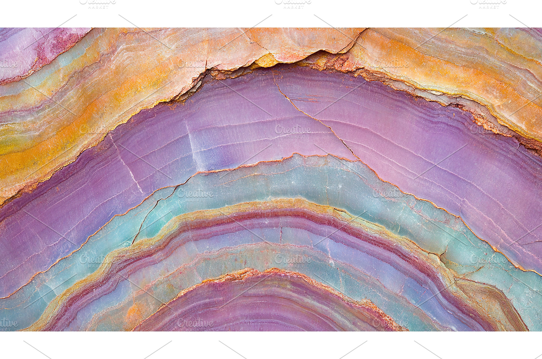 Vibrant layers of multicolored agate, an Arts & Entertainment Photo by Lermont51