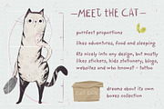 Sweet cat set, an Animal Illustration by ZapolzunArt (Thumbnail 2 of 6)