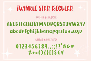 Twinkle Star Display Font