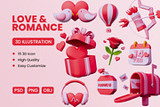Valentine Day 3D Icon Pack #1, an Object 3D Model by deviapuspitasari2 (Thumbnail 1 of 2)