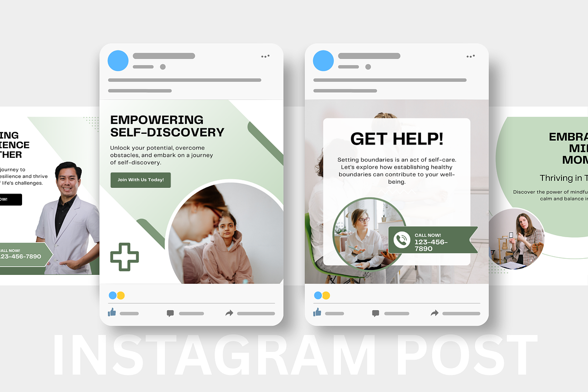 Psychology Social Media Canva Bundle preview 3