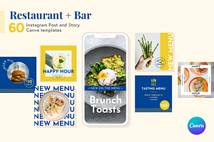 Restaurant Instagram Kit Canva