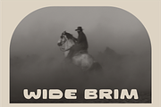 Wide Brim, a Sans Serif Font by MEG BURK CHOI (Thumbnail 2 of 3)