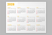 Wall Calendar 2027 (WC027-27-S), a Stationery Template by mikhailmorosin (Thumbnail 7 of 7)