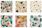 Spring Florals Seamless Digital Pape, a Pattern Graphic by CreationArt (Thumbnail 7 of 7)