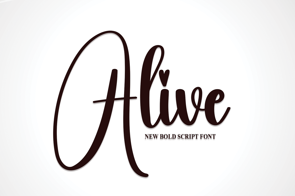 Alive | Script Font, a Script Font by Scratchones (Photo 1 of 8)