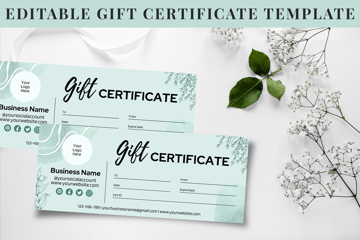 Gift Certificate Template, a Templates & Theme by Snapybiz (Photo 3 of 8)