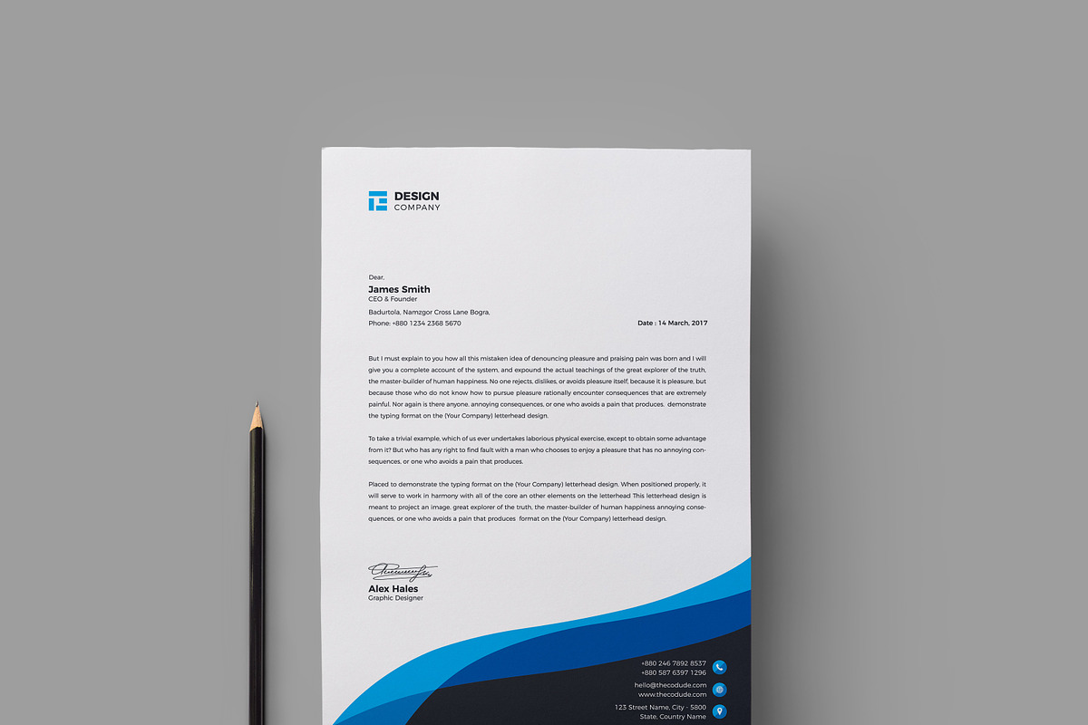 Letterhead, a Stationery Template by Thecodude (Photo 1 of 5)