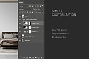 Paris Home | Bedroom No. 1 Mockup, a Household Mockup by Blixa 6 Studios (Thumbnail 4 of 7)