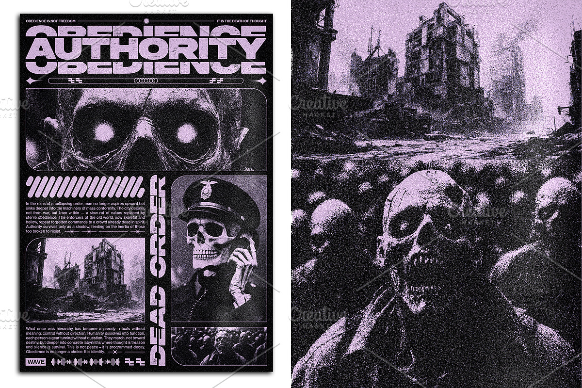 Brutalist Anomalies Poster Set, a Poster Template by Black Cat Studio (Photo 9 of 11)