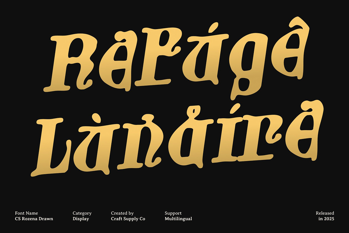 CS Rozena Drawn, a Sans Serif Font by Craft Supply Co. (Photo 6 of 8)