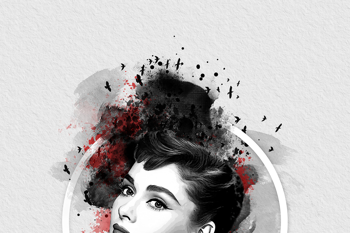 Watercolor Canvas Frame Art Effect, an Action Add-On by MRI STUDIO (Photo 13 of 34)