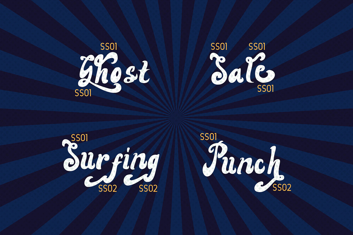Lightning - A Bold Retro Font, a Script Font by Graphiqa Studio (Photo 8 of 11)