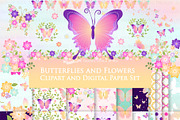 Butterflies and Flowers, an Illustration by Mia's Graphic Design (Thumbnail 2 of 11)