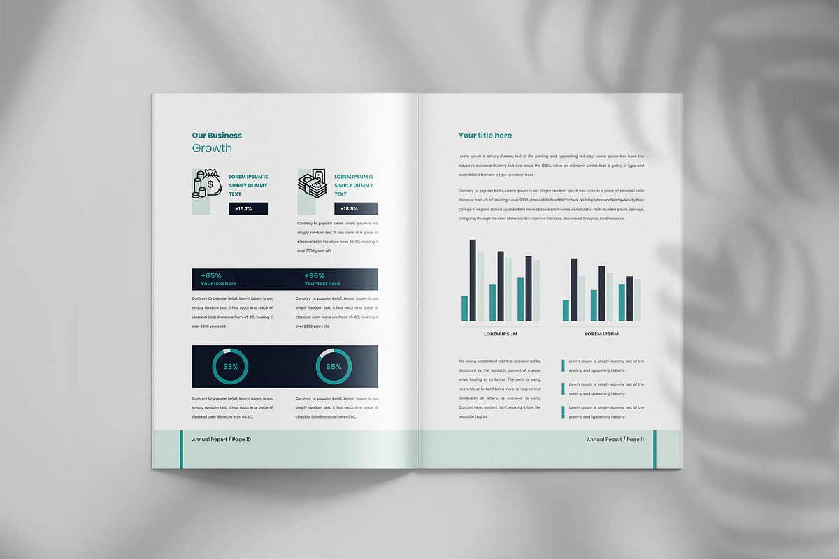 Annual report brochure template, a Brochure Template by Tanmoy Topu (Photo 7 of 12)