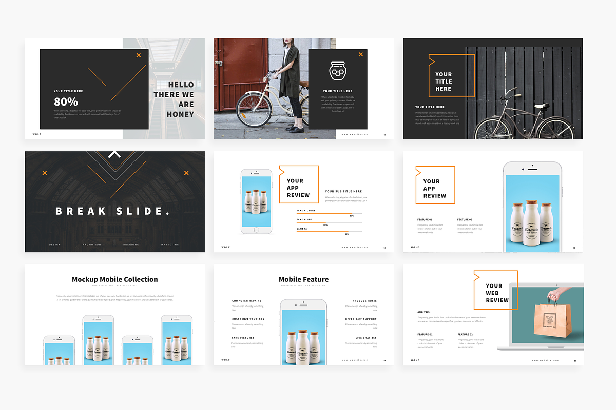 Honey - Powerpoint Template, a Presentation Template by Mikokit (Photo 10 of 18)