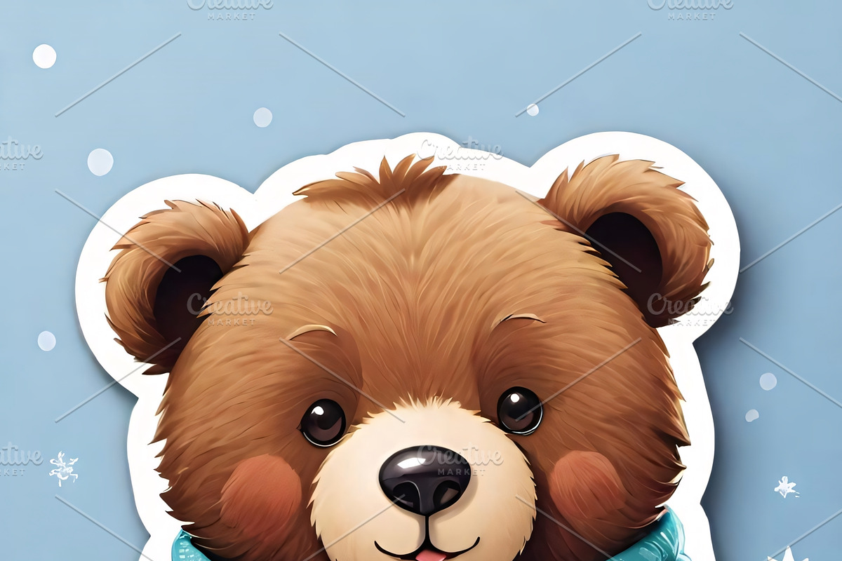 “Cute Coffee Bear Stickers” bundle, an Illustration by ETARA by Mea Hau (Photo 4 of 6)