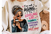 Silver Hair Sass Funny Aging PNG, a Seasonal Illustration by Craft Nest (Thumbnail 4 of 5)