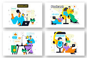 10 Podcast Studio Illustration, a Person Illustration by denayunebgt (Thumbnail 3 of 4)