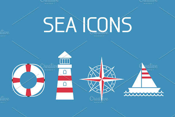 12 Sea Icons
