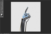 3d hands set. chrome gestures, an Object Illustration by Mary P (Thumbnail 2 of 2)