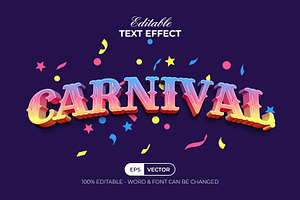 Carnival Text Effect Gradient Style, a Layer Style Add-On by Mockmenot