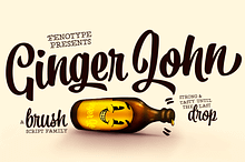 Ginger John Brush Script Family