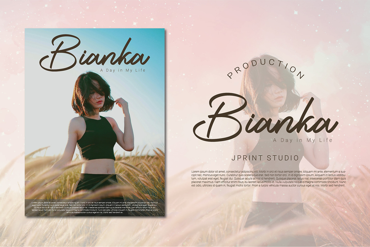 Mattya, a Script Font by JprintStudio (Photo 3 of 5)