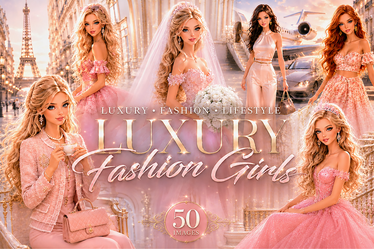 Luxury Fashion Girls, a Person Illustration by MarisoArt (Photo 1 of 11)