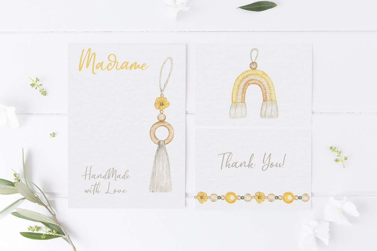 Macrame Boho Watercolor Clipart, an Object Graphic by svetlanaARTdreams (Photo 8 of 11)