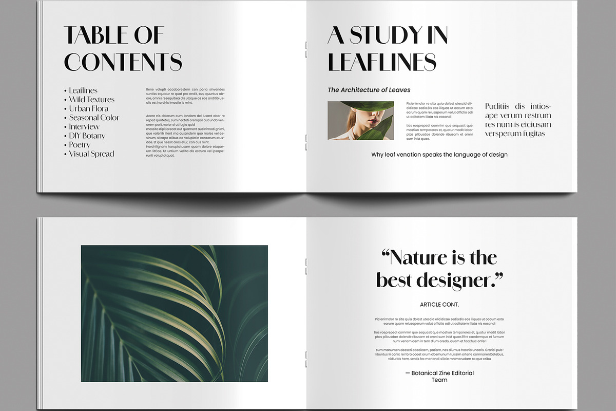 Print Magazine Layout Template preview 3