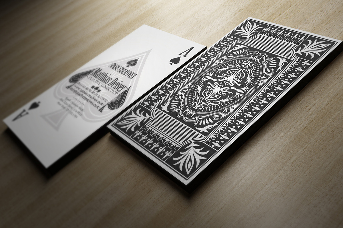 Casino Style Business Card, a Business Card Template by Marvel (Photo 3 of 3)