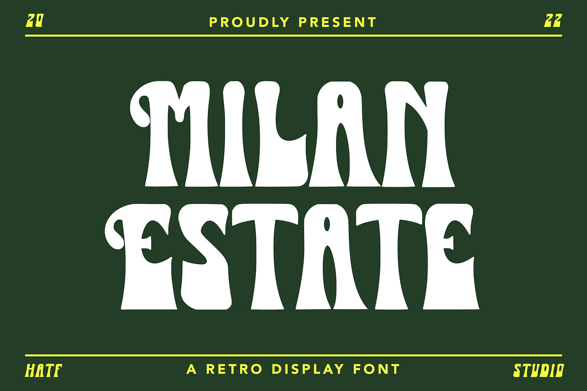 Milan Estate, a Handwritten Font by HATFSTUDIO (Photo 1 of 8)