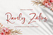 Ramly Zatins - Signature Script Font, a Script Font by StringLabs (Thumbnail 1 of 8)