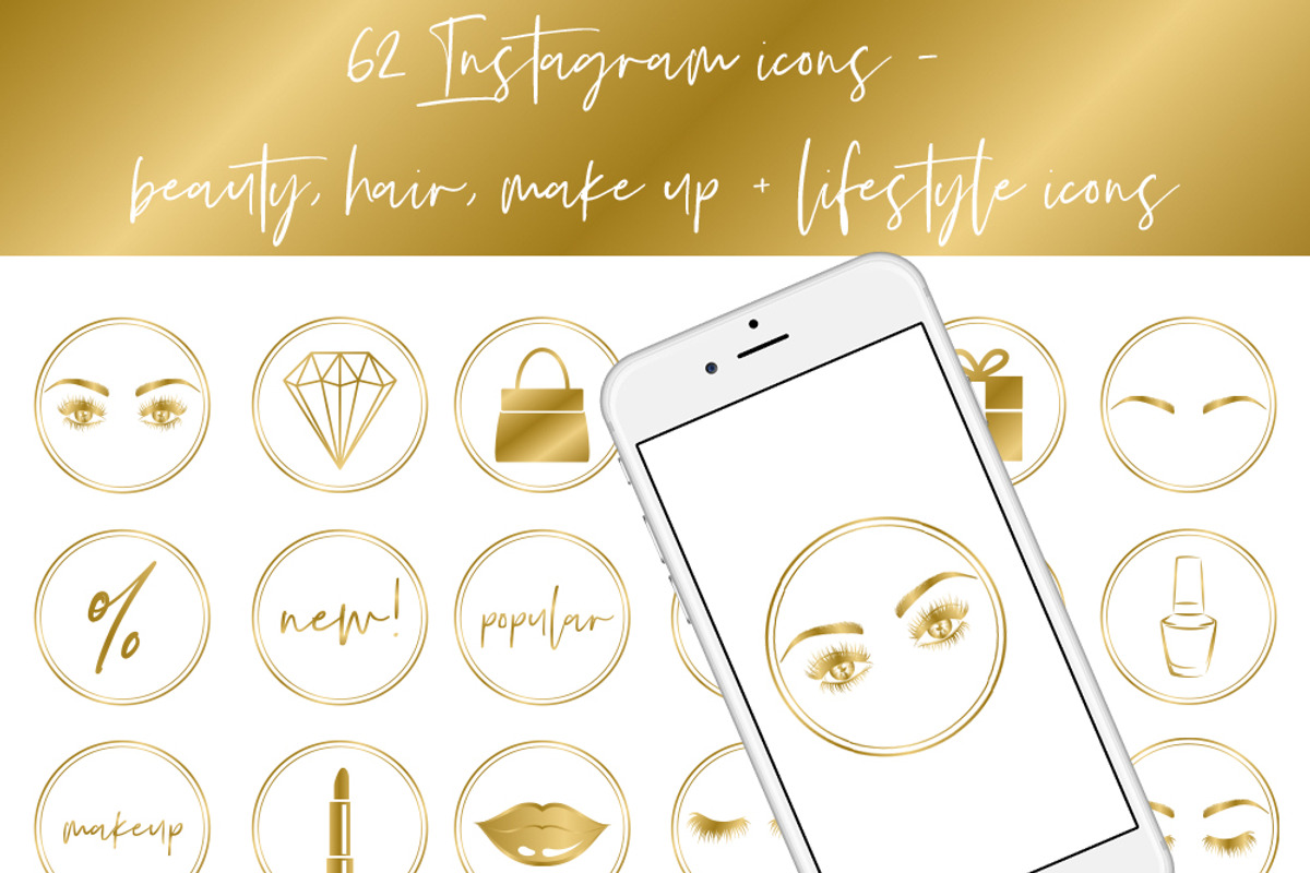 Instagram Story Highlight Icons 018, a Social Media Template by savanamm design (Photo 1 of 2)