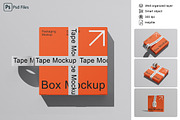 Box Packaging Mockup, a Packaging Mockup by UFR_GRAPHIC (Thumbnail 1 of 5)