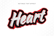 Heart Text Effect Design, a Layer Style Add-On by CreativeShaper (Thumbnail 1 of 3)