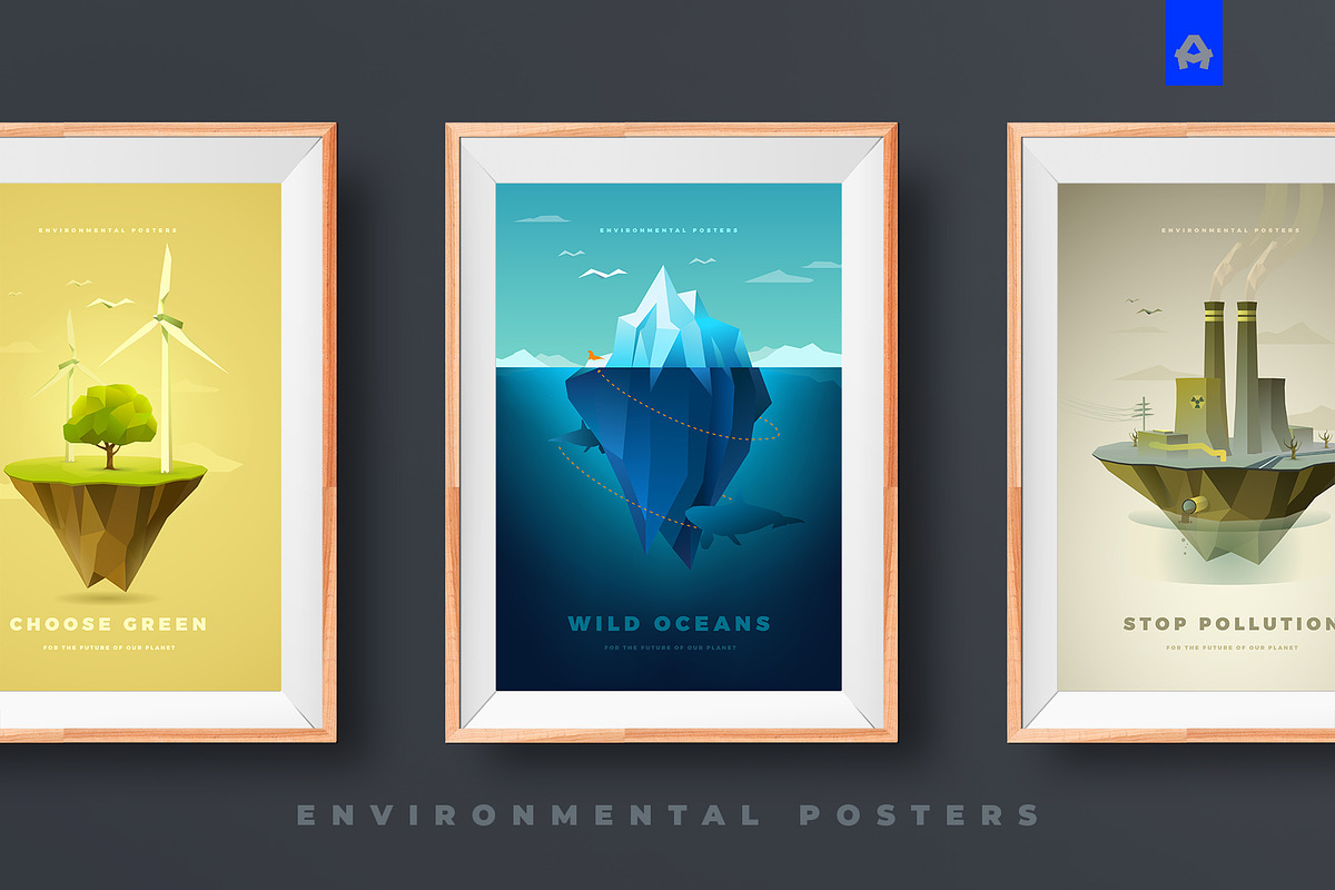 Environmental posters, an Illustration by blauananas (Photo 1 of 9)