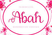 Abah, a Handwritten Font by Gia Letter (Thumbnail 1 of 6)