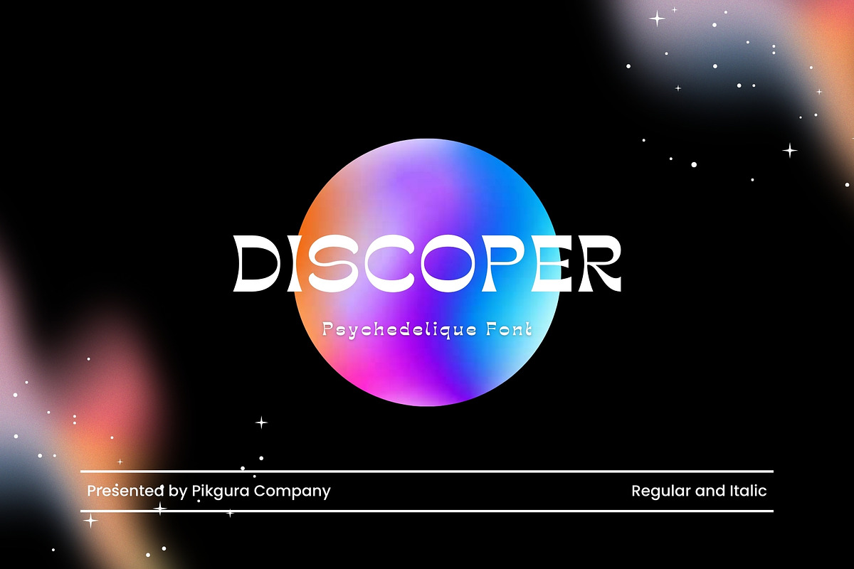Discoper - Retro Psychedelic Font, a Handwritten Font by Pikgura (Photo 2 of 8)