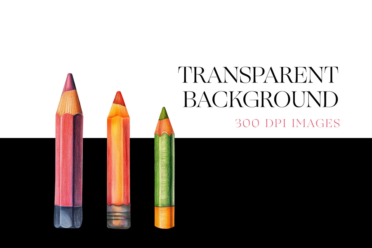 Color Pencil Clipart, Colored Pencil, an Education Illustration by BrushstrokeArtGB (Photo 7 of 9)