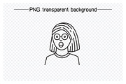 Bundle of Doodle Human Face Avatars, a Person Illustration by Designfour (Thumbnail 5 of 7)